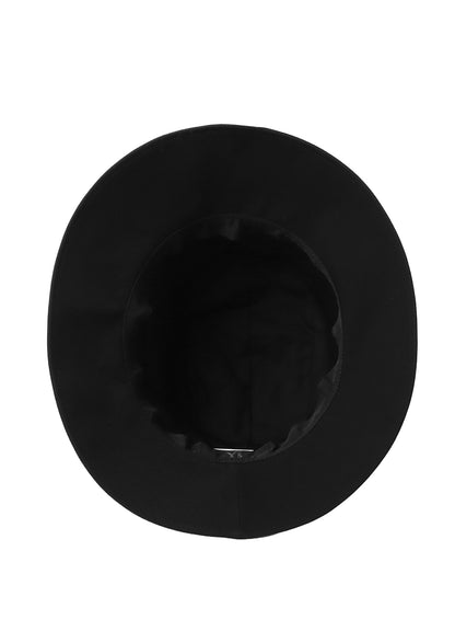 WOOL GABARDINE ARRANGED HAT