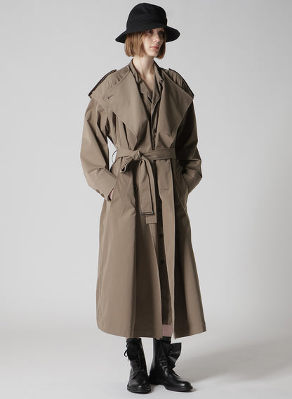 WOOL GABARDINE ARRANGED HAT