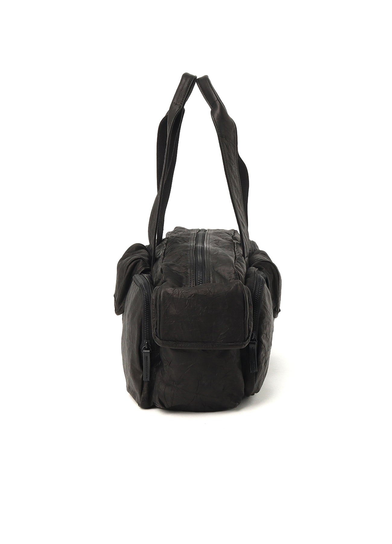 TWISTED SOFT LEATHER POCKET BOSTON BAG