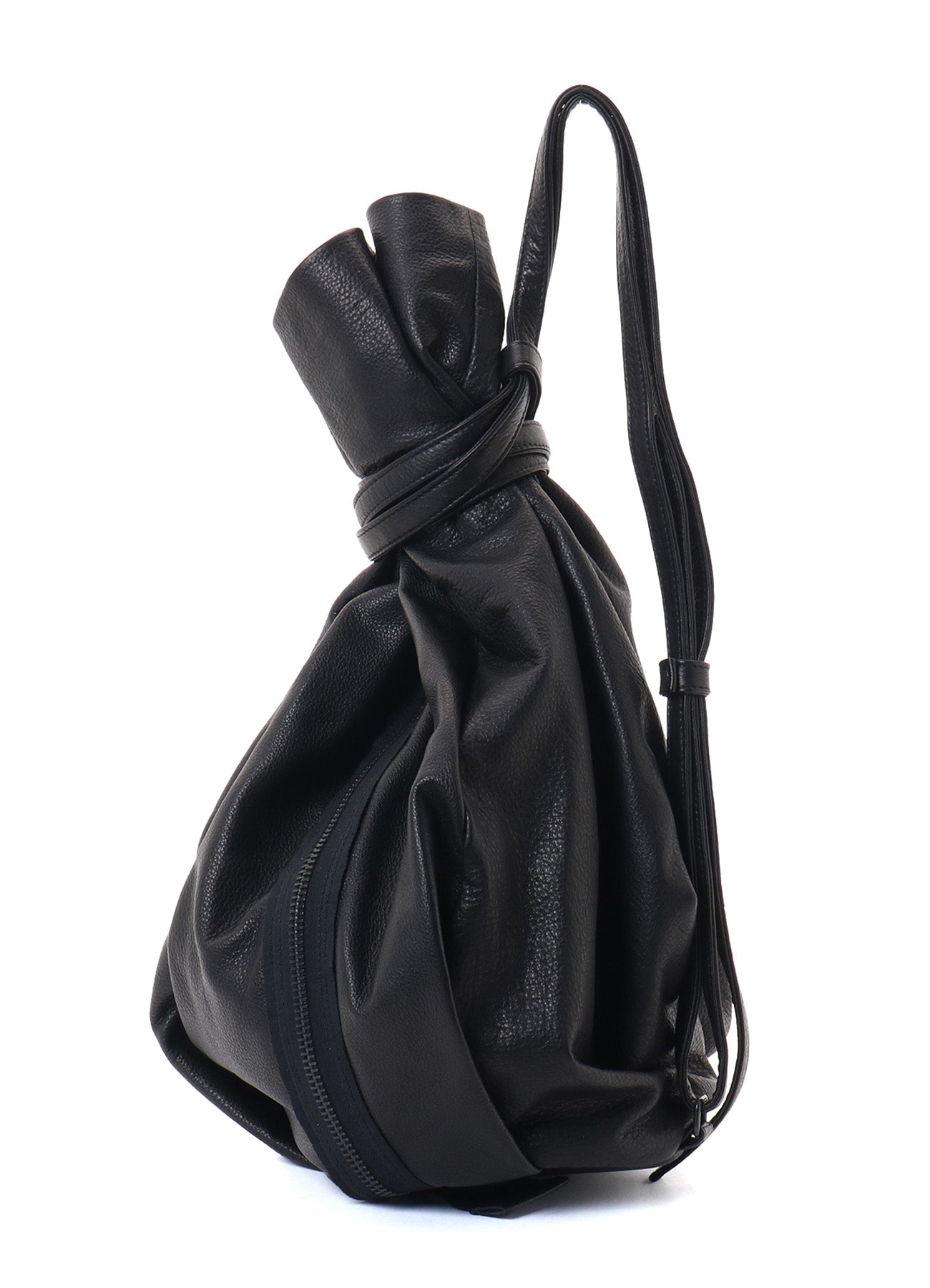 SOFT LEATHER  ZIPPER SHOULDER BAG