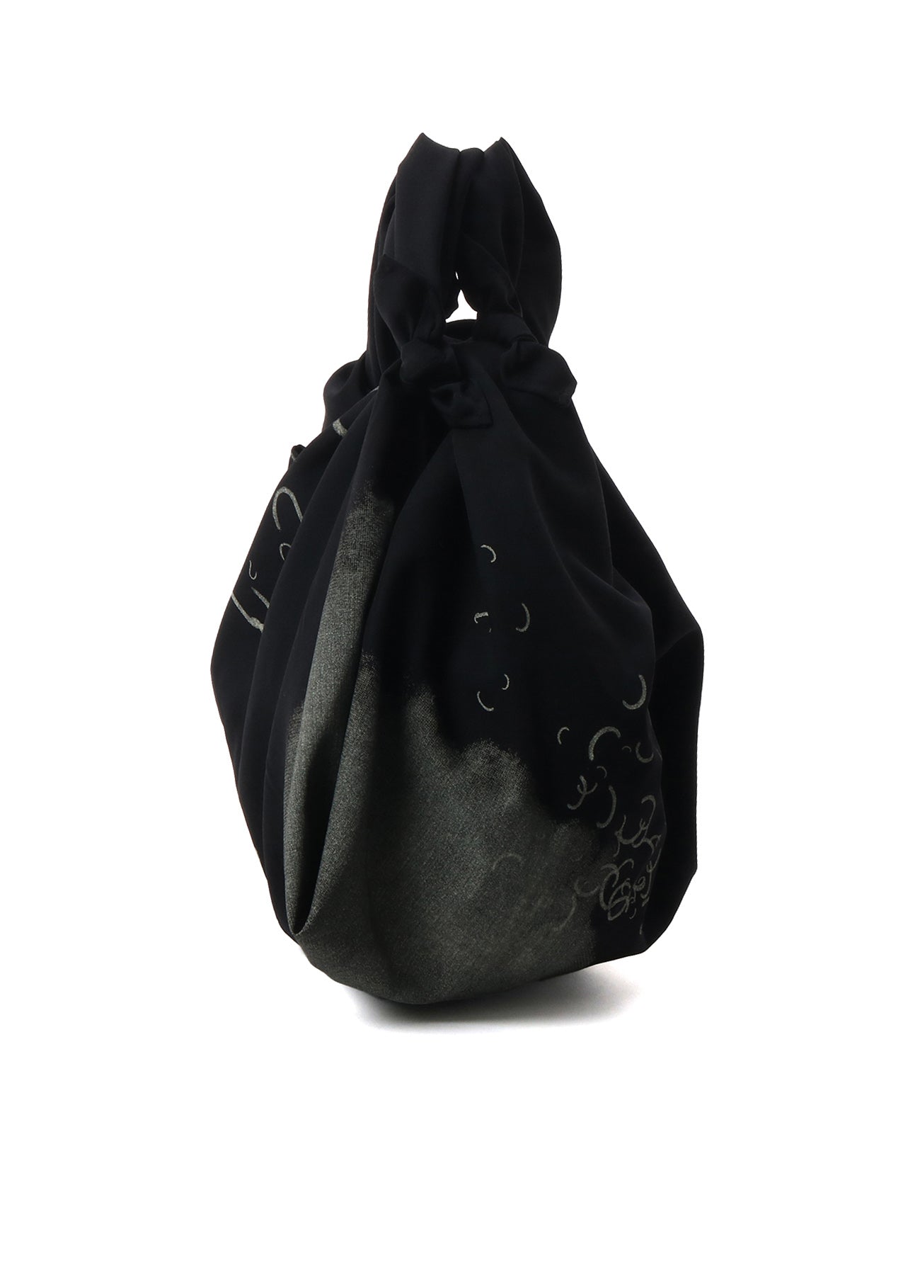 WOOL GABARDINE "Y" PRINT MINI FUROSHIKI BAG