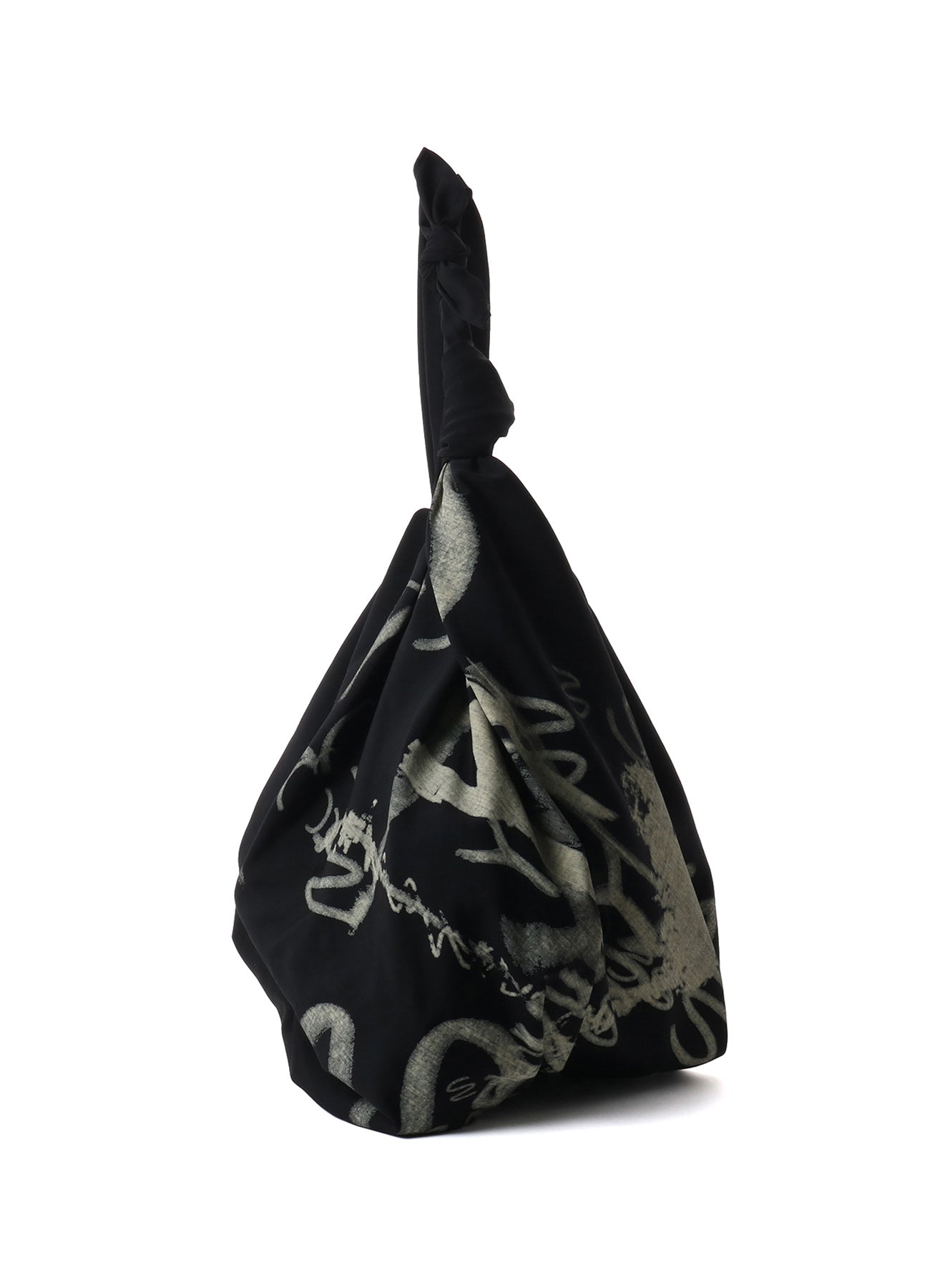 WOOL GABARDINE "Y" PRINT FUROSHIKI BAG