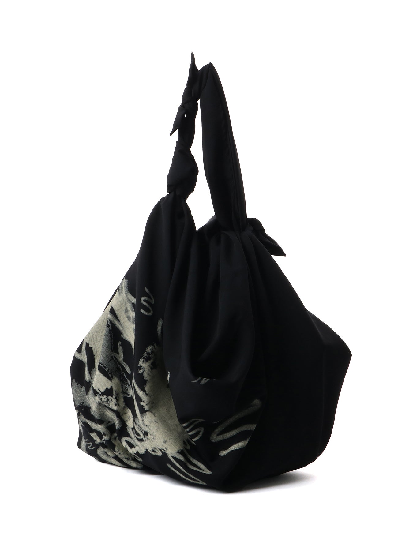 WOOL GABARDINE "Y" PRINT FUROSHIKI BAG