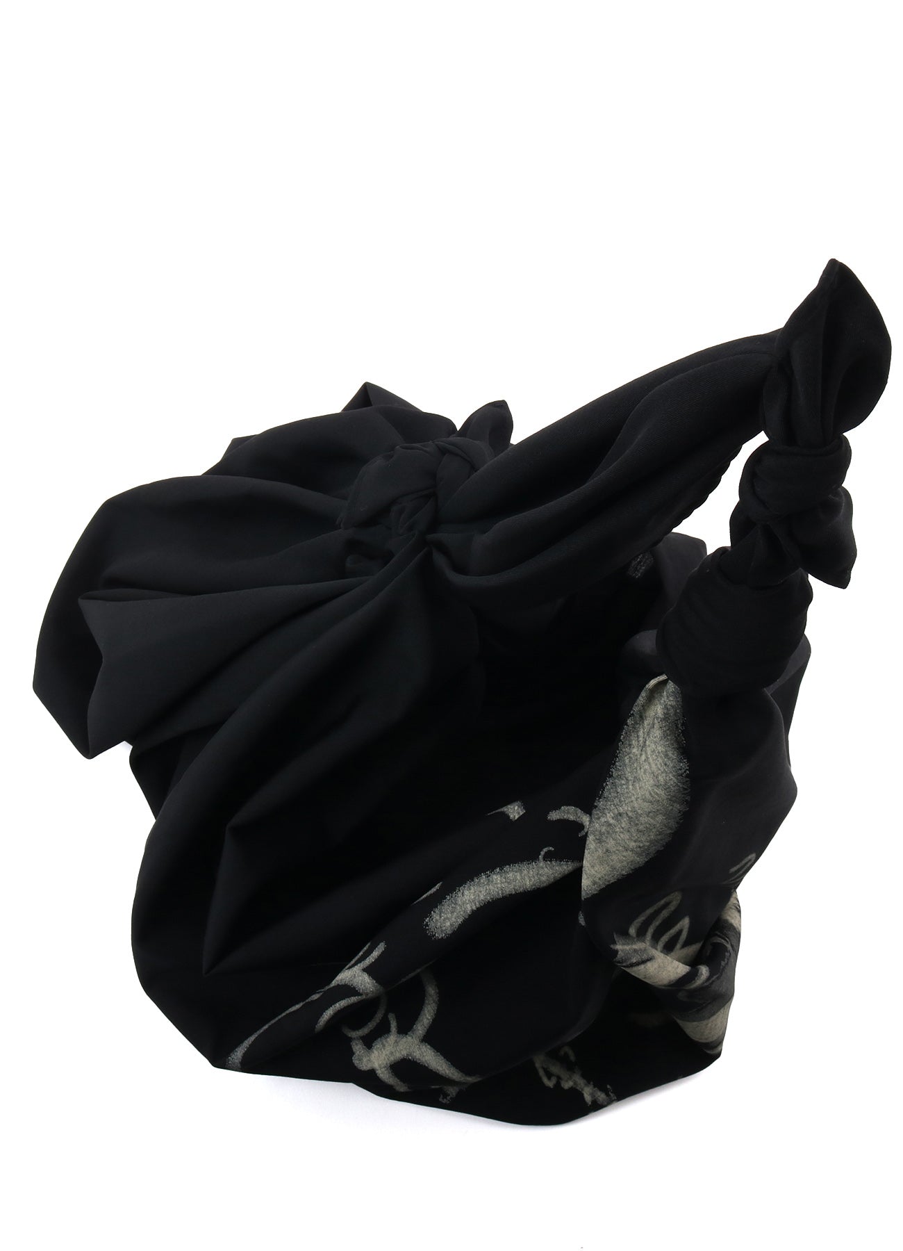 WOOL GABARDINE "Y" PRINT FUROSHIKI BAG