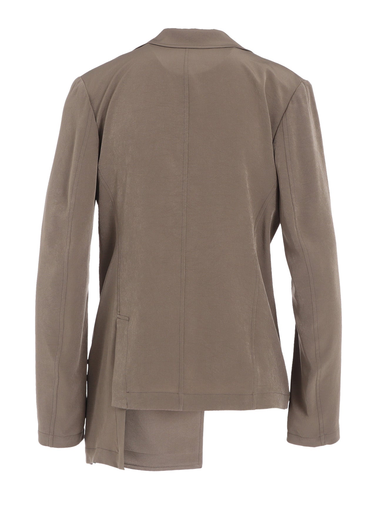 TA/PE CREPE DE CHINE ASYMMETRIC JACKET