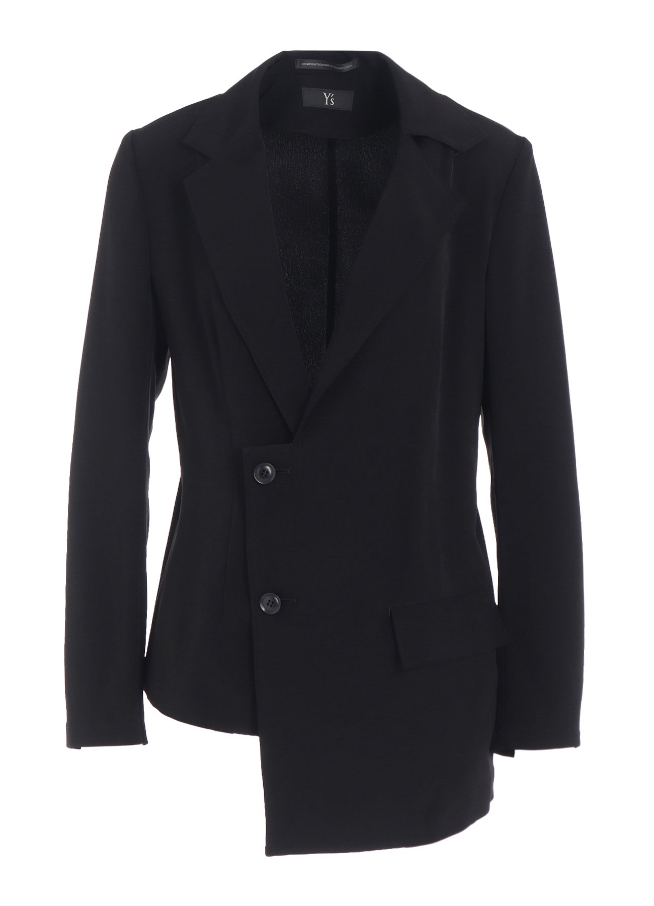 TA/PE CREPE DE CHINE ASYMMETRIC JACKET