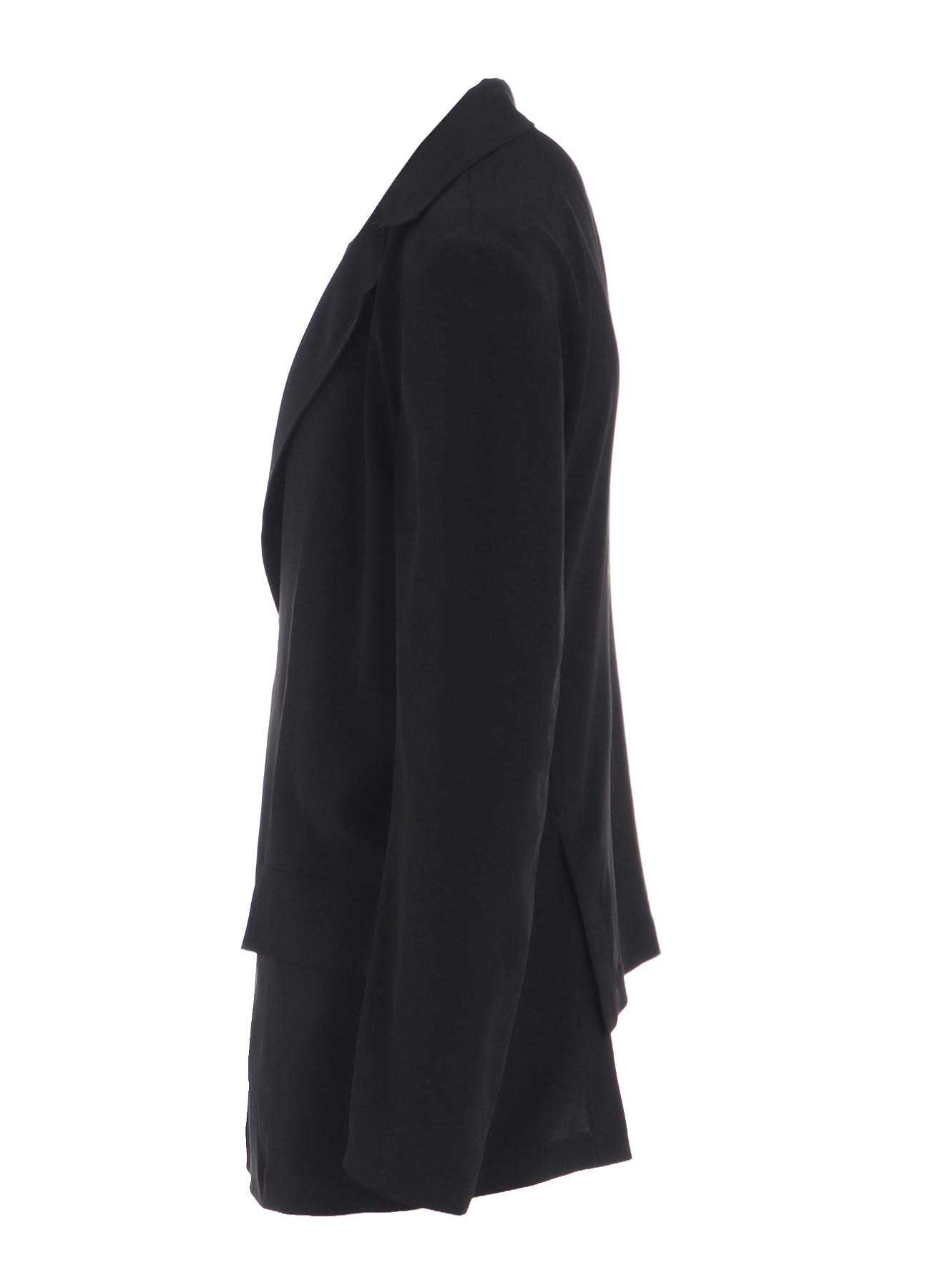 TA/PE CREPE DE CHINE ASYMMETRIC JACKET