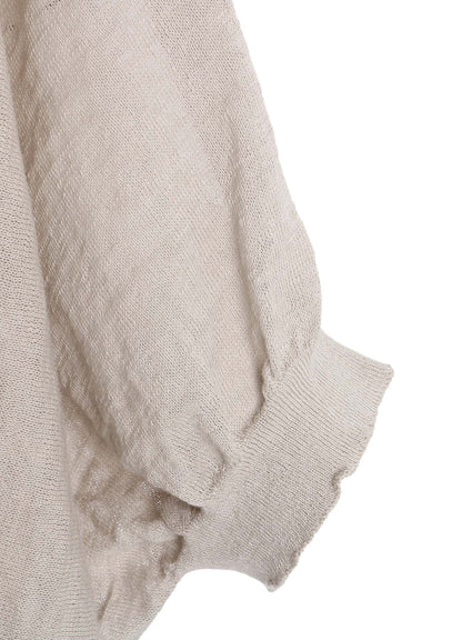 JERSEY 1/2 SLEEVE BIG CARDIGAN