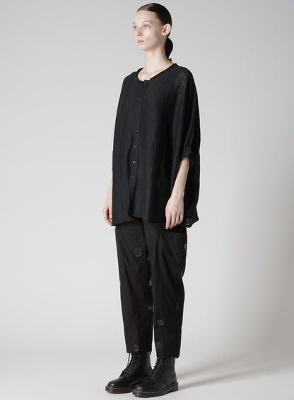 JERSEY 1/2 SLEEVE BIG CARDIGAN