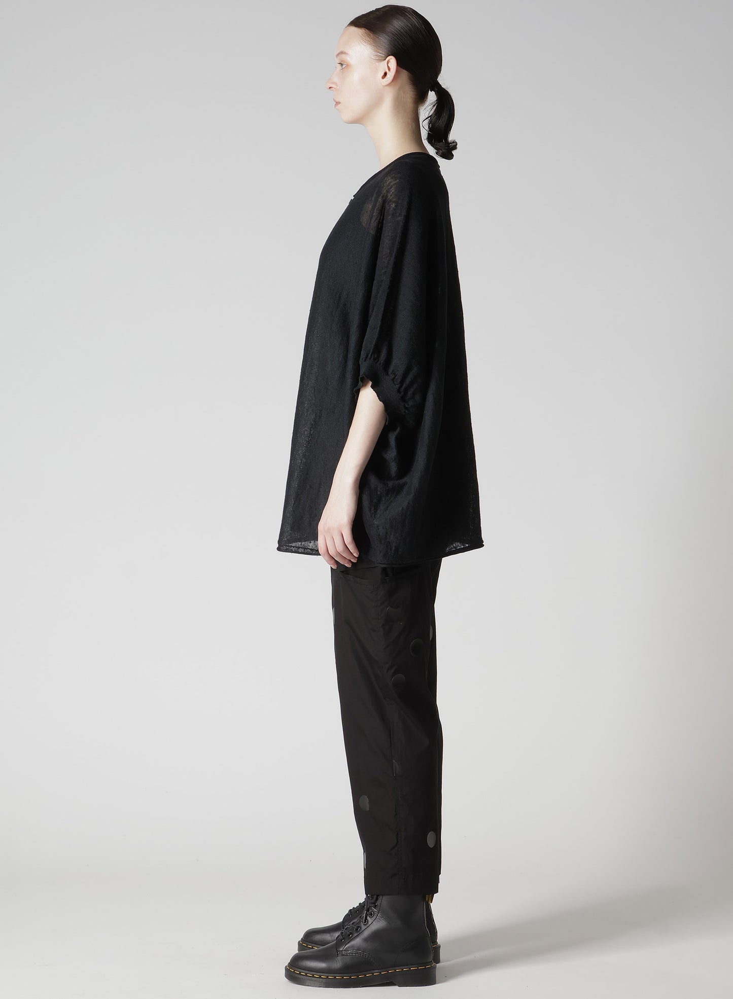 JERSEY 1/2 SLEEVE BIG CARDIGAN