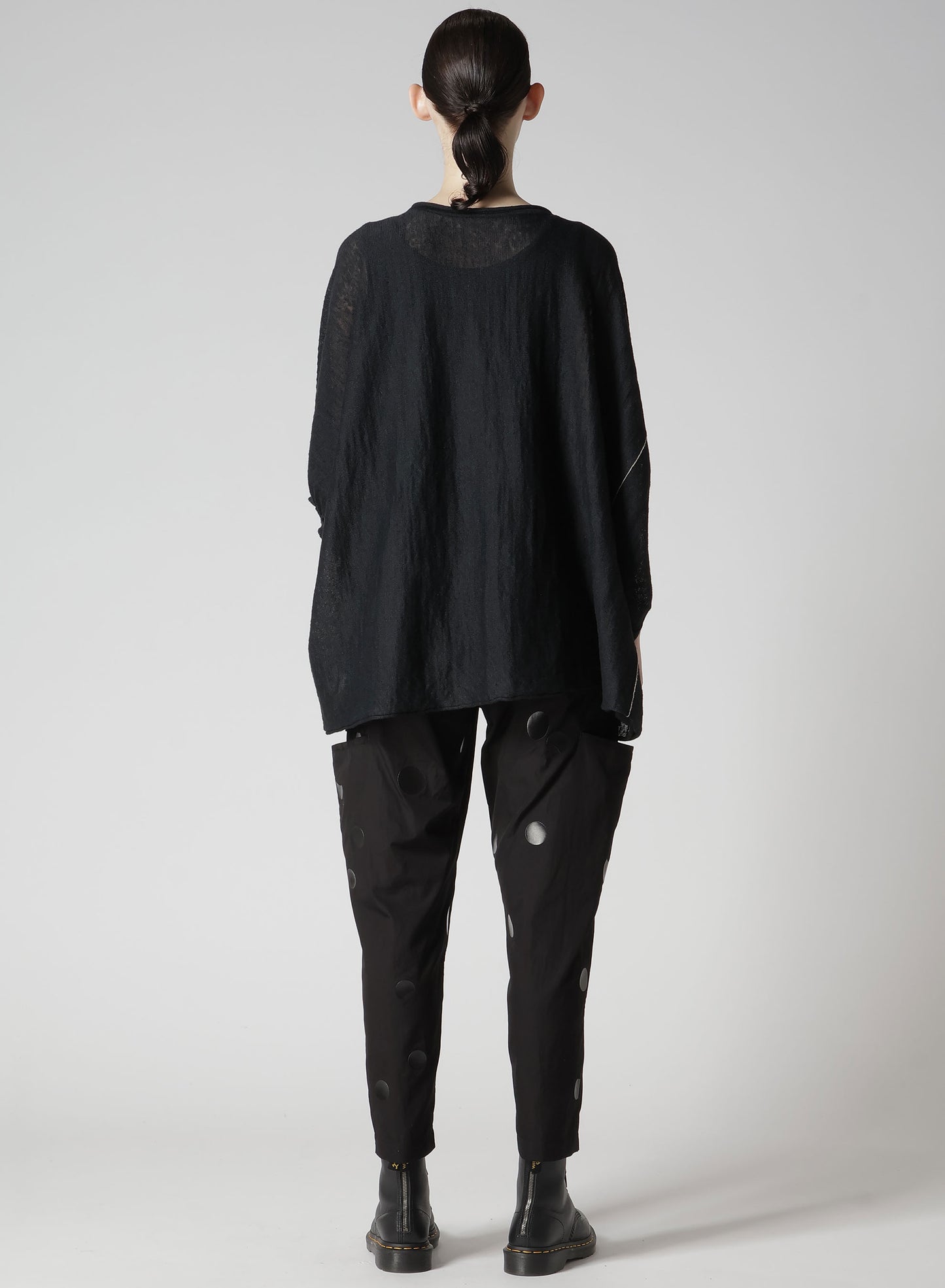 JERSEY 1/2 SLEEVE BIG CARDIGAN