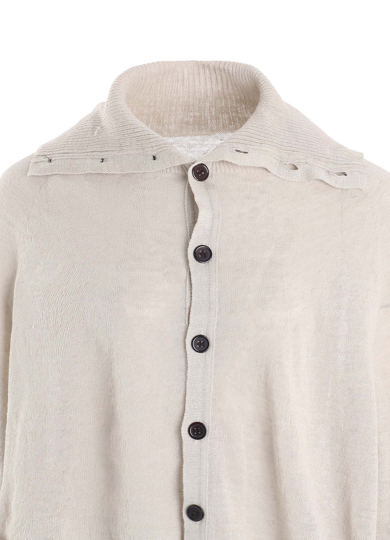 JERSEY CARDIGAN WITH COLLAR