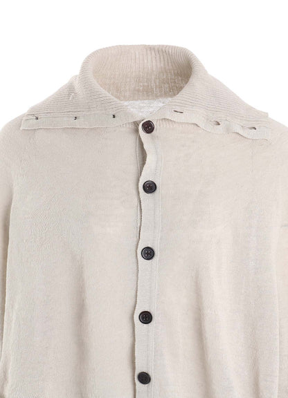 JERSEY CARDIGAN WITH COLLAR