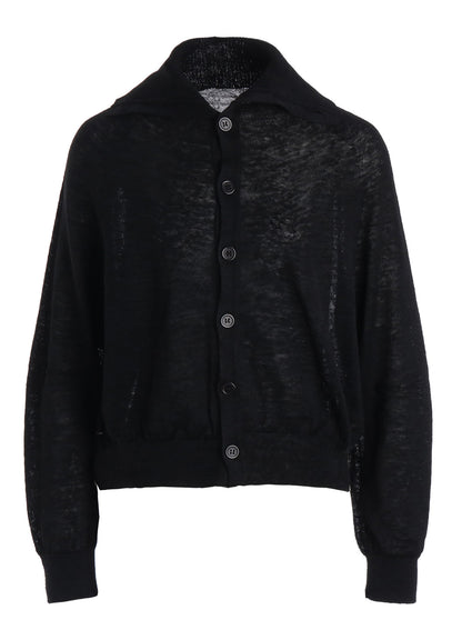 JERSEY CARDIGAN WITH COLLAR