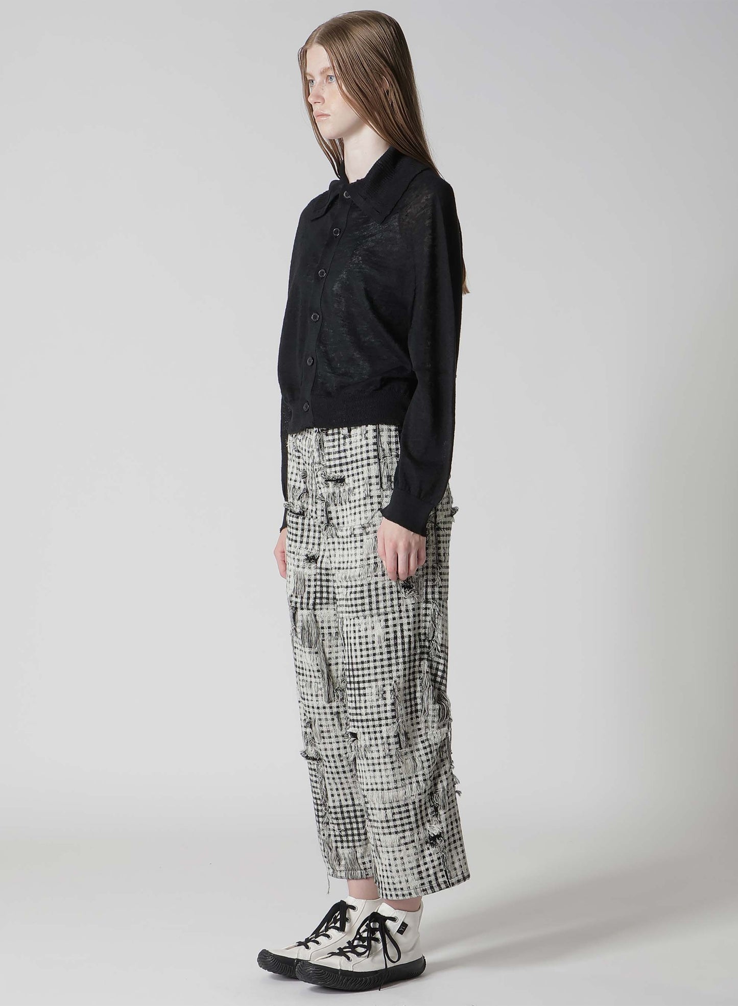 JERSEY CARDIGAN WITH COLLAR