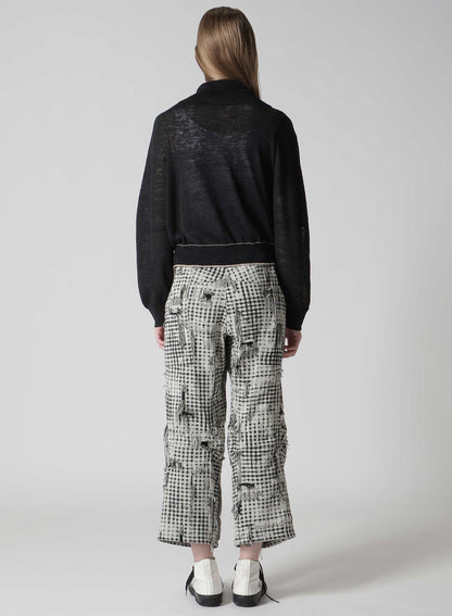 JERSEY CARDIGAN WITH COLLAR