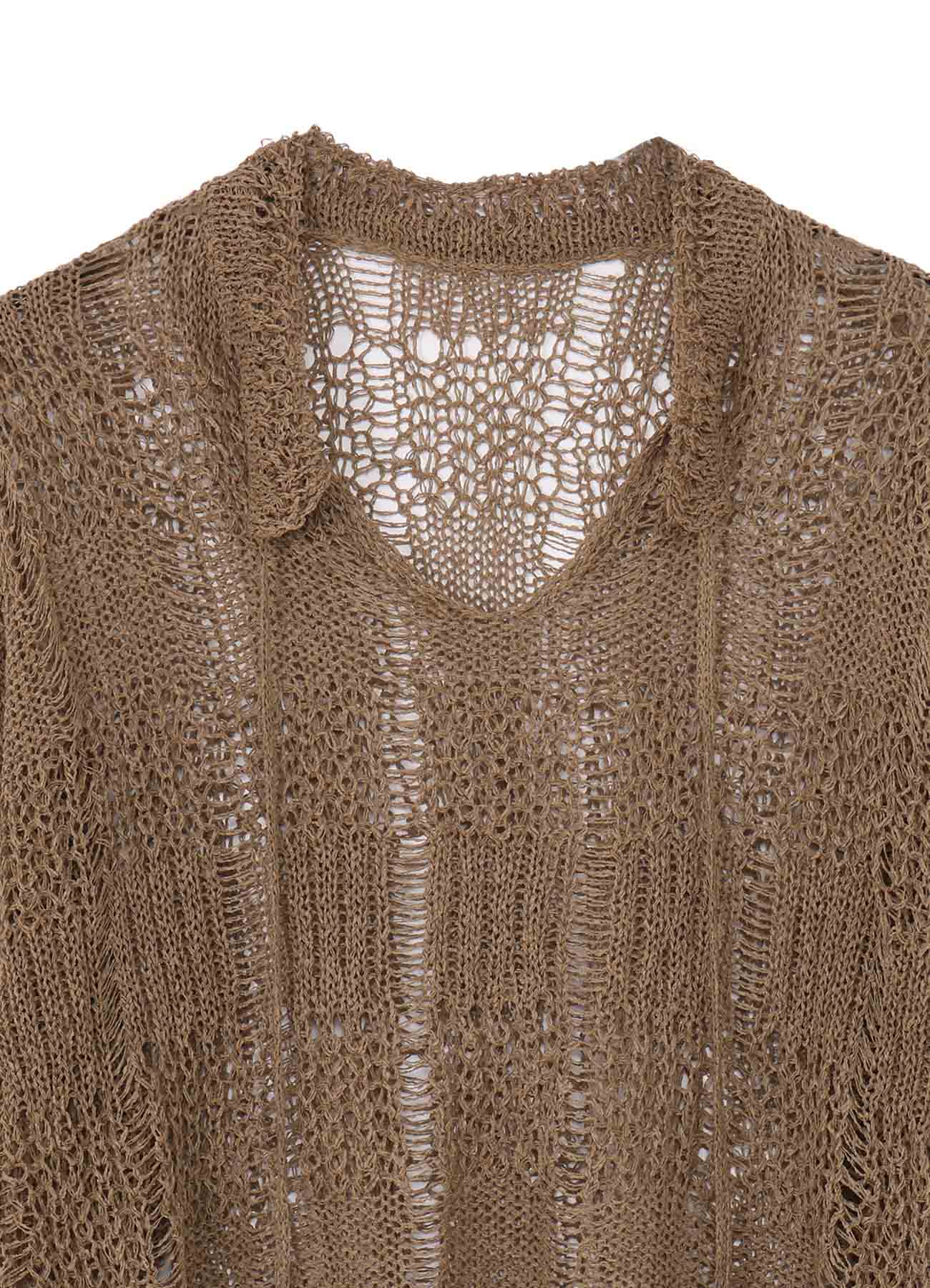 PLAID LOOSE-KNIT LONG SLEEVE PULLOVER