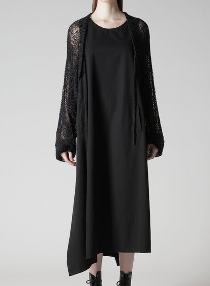 PLAID LOOSE-KNIT BOLERO