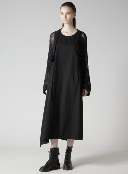 PLAID LOOSE-KNIT BOLERO