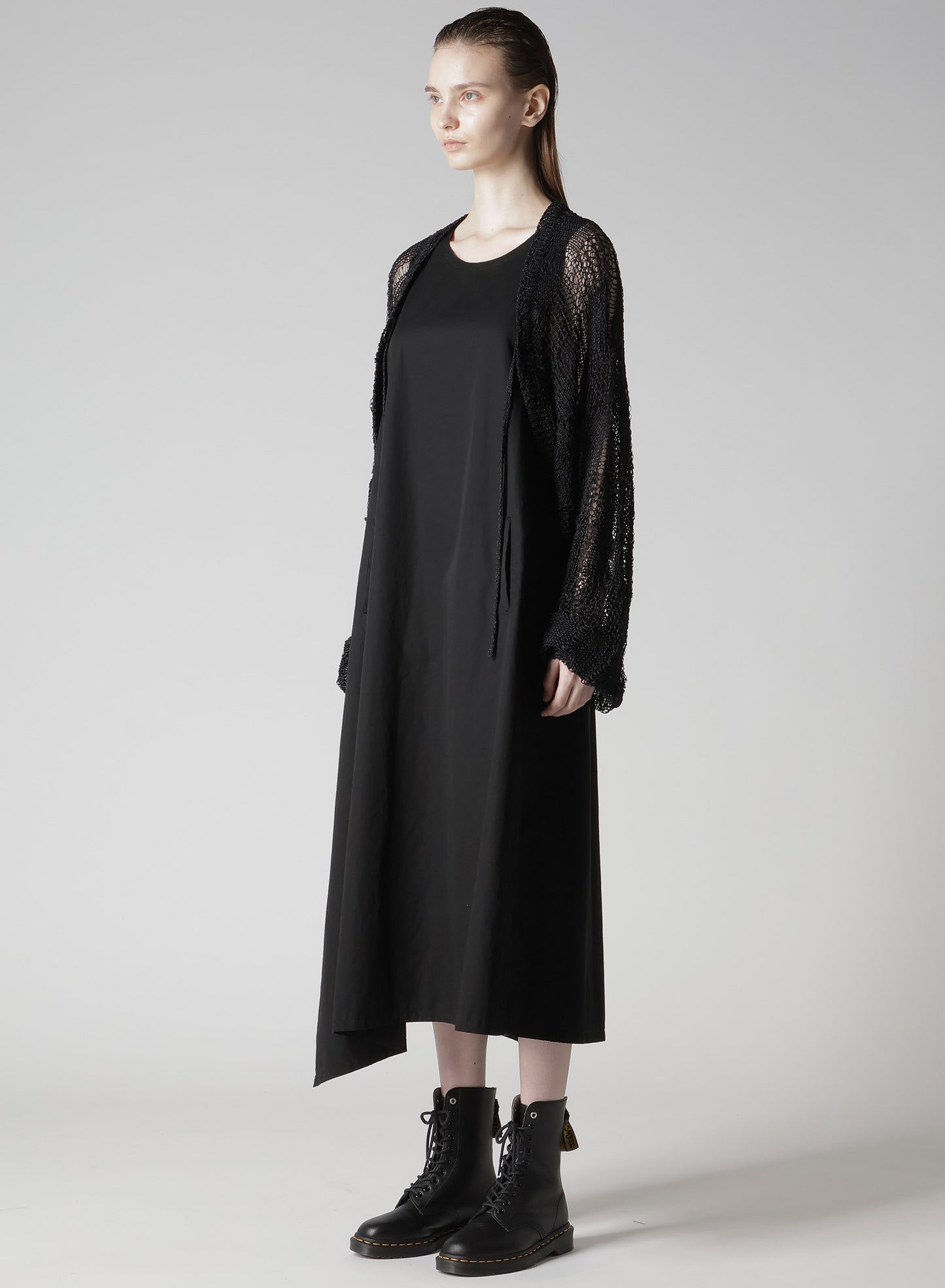 PLAID LOOSE-KNIT BOLERO