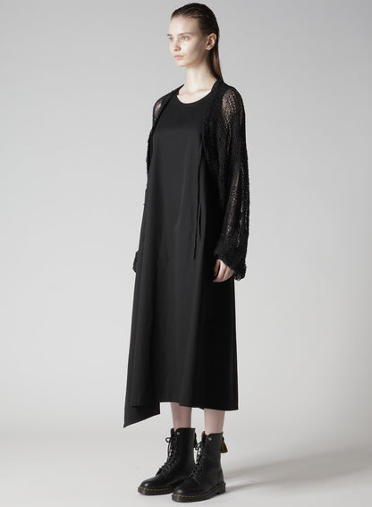 PLAID LOOSE-KNIT BOLERO