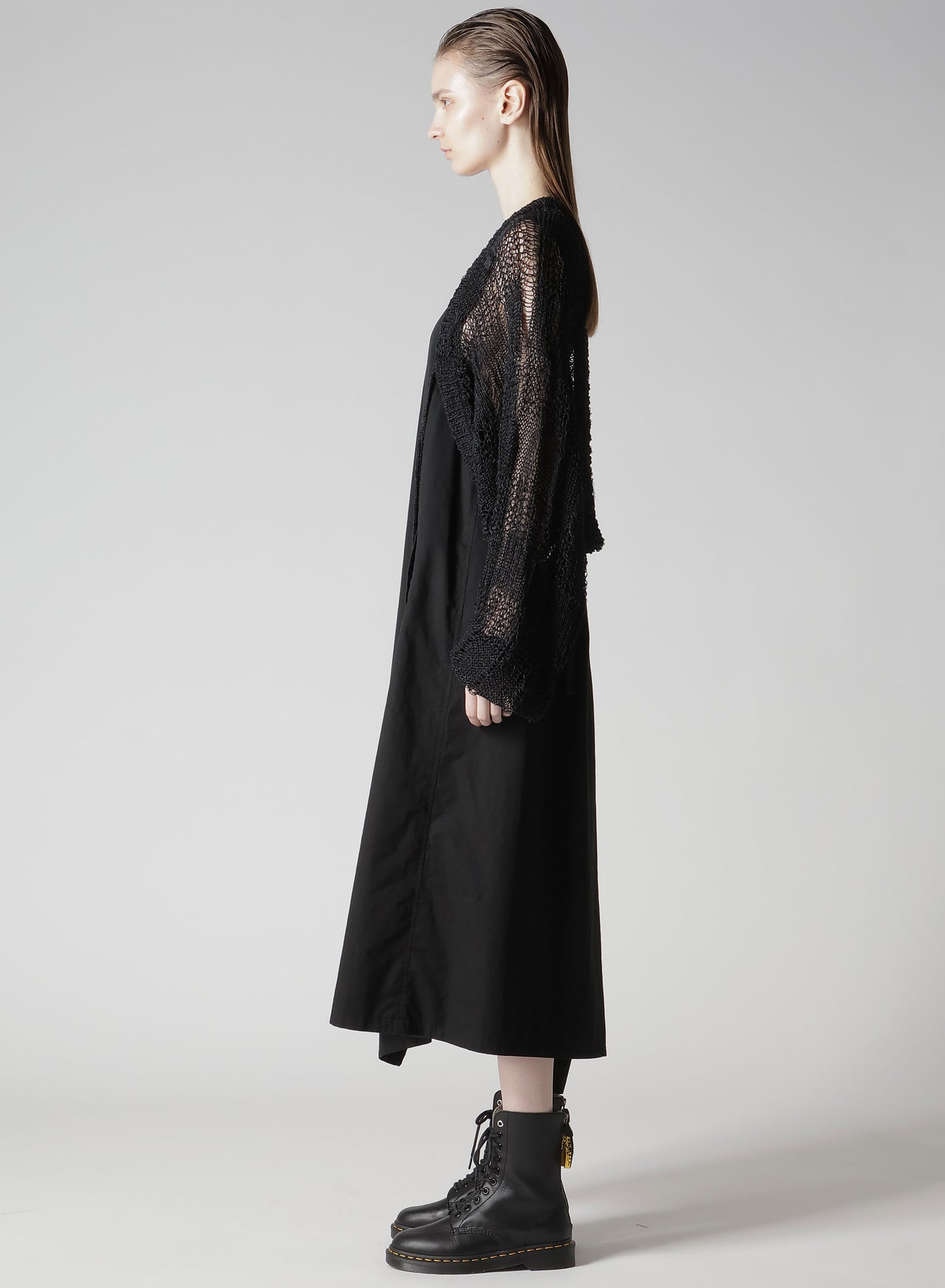 PLAID LOOSE-KNIT BOLERO