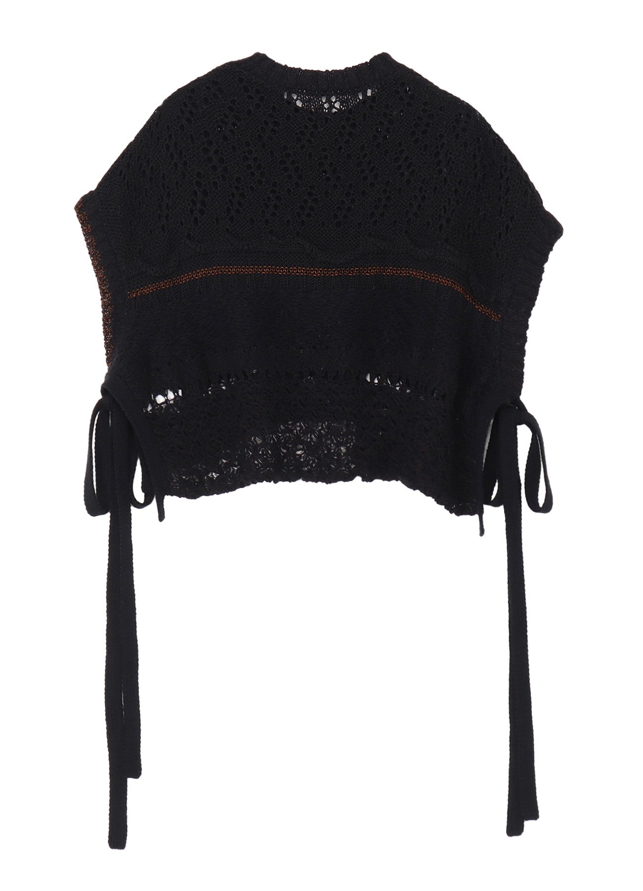 MIXED-MATERIAL ASYMMETRIC VEST