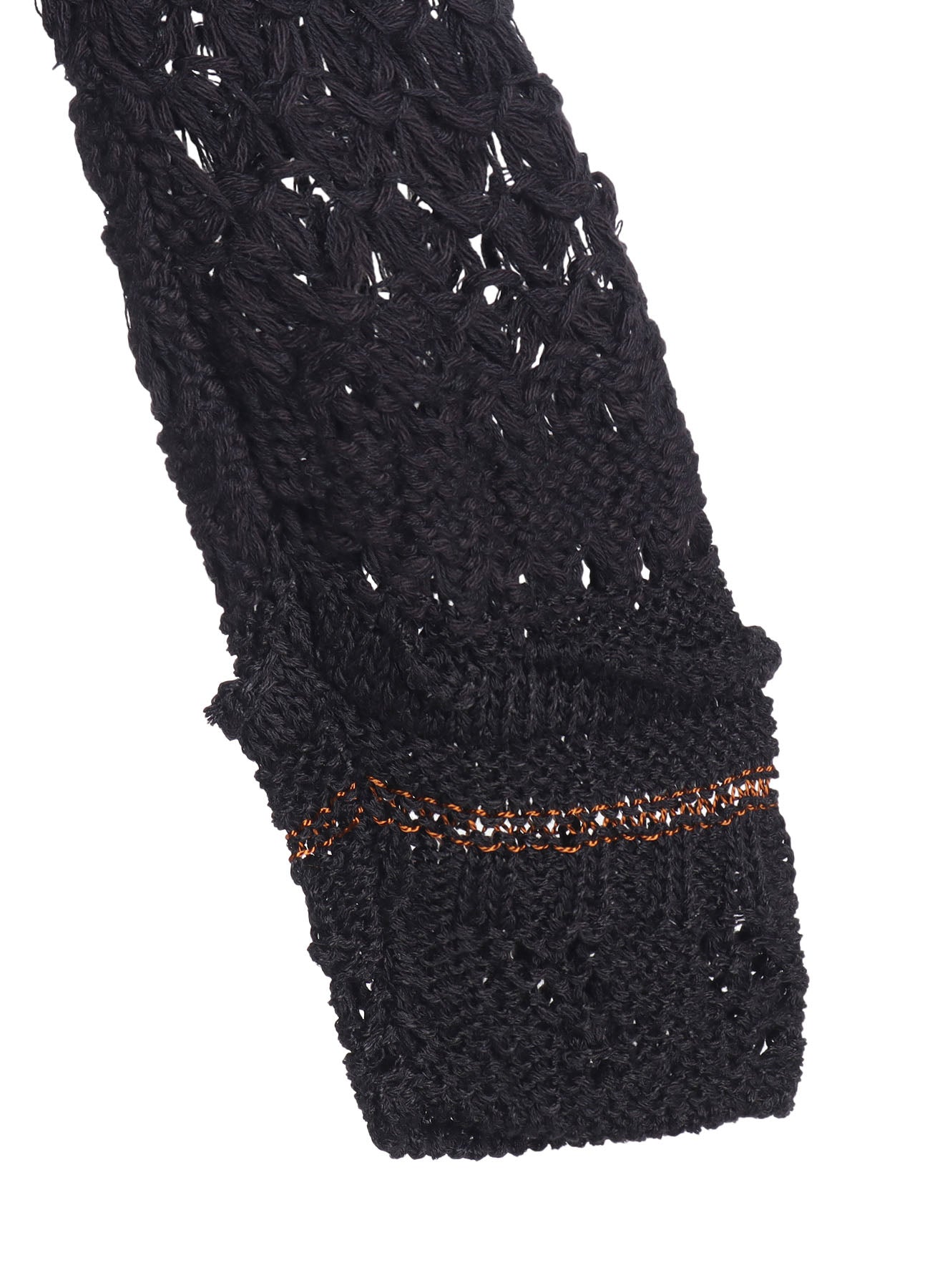 MIXED-MATERIAL LONG-SLEEVE PULLOVER