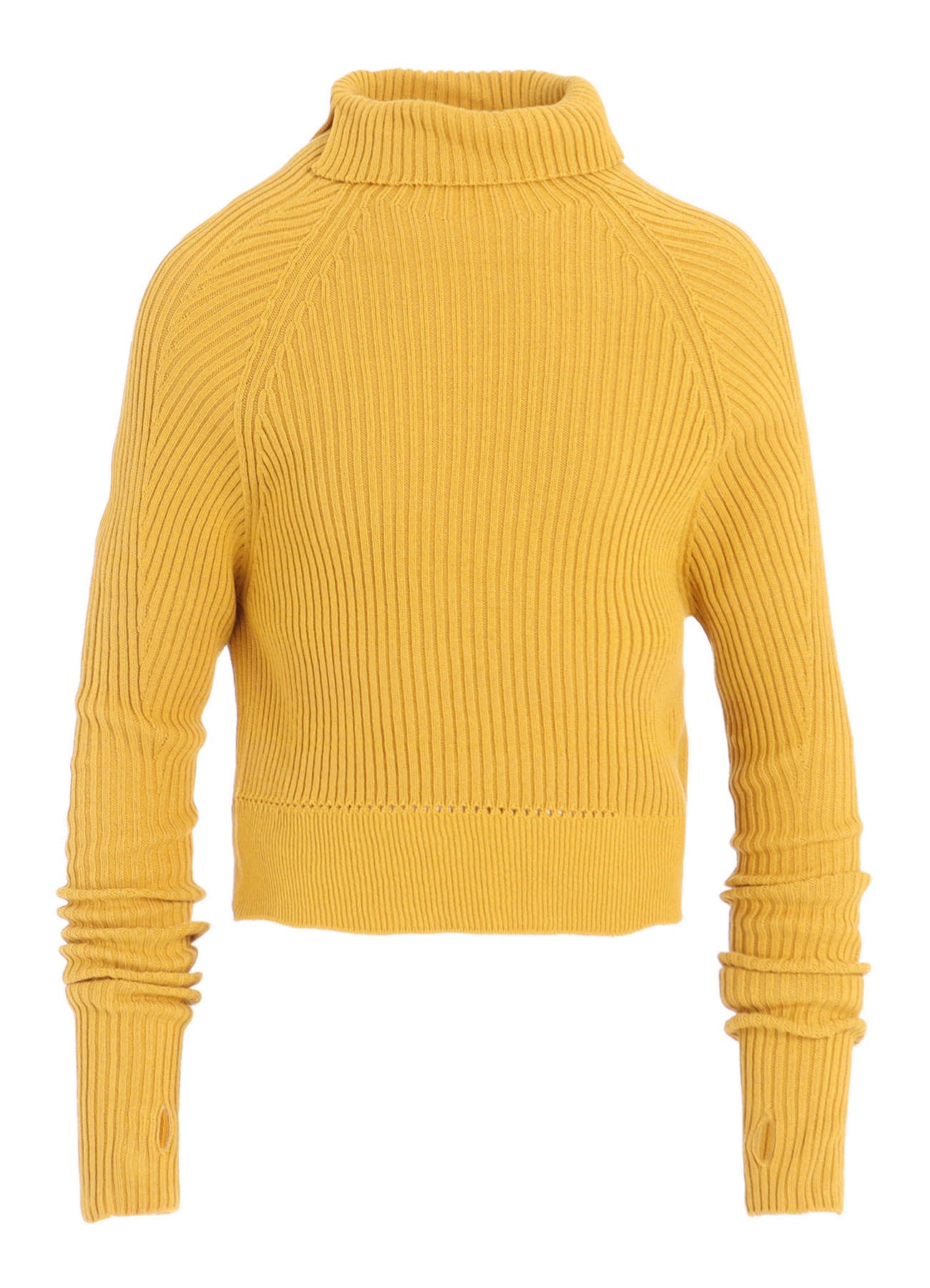 RIB EYELET LONG-SLEEVE KNIT