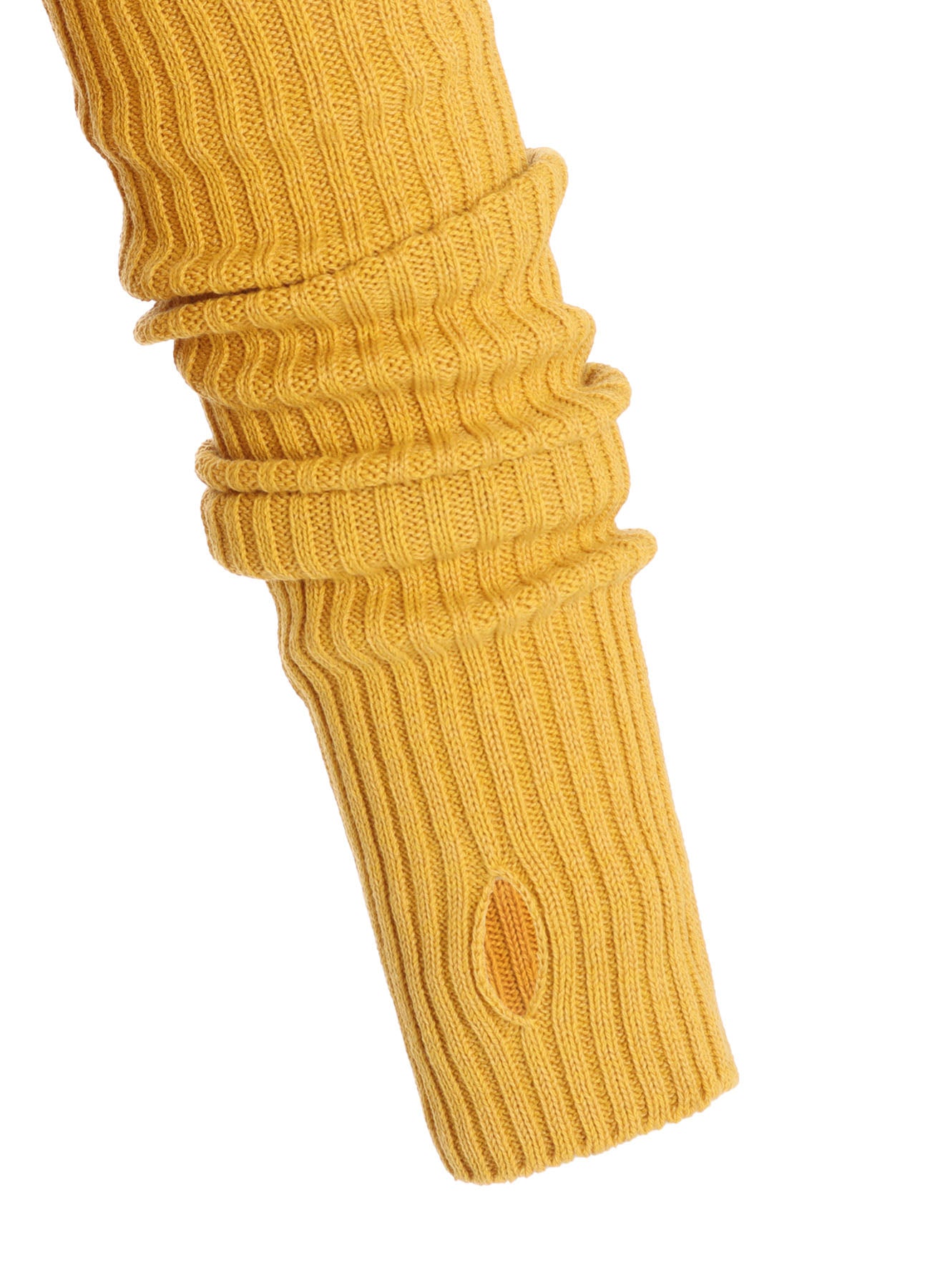 RIB EYELET LONG-SLEEVE KNIT