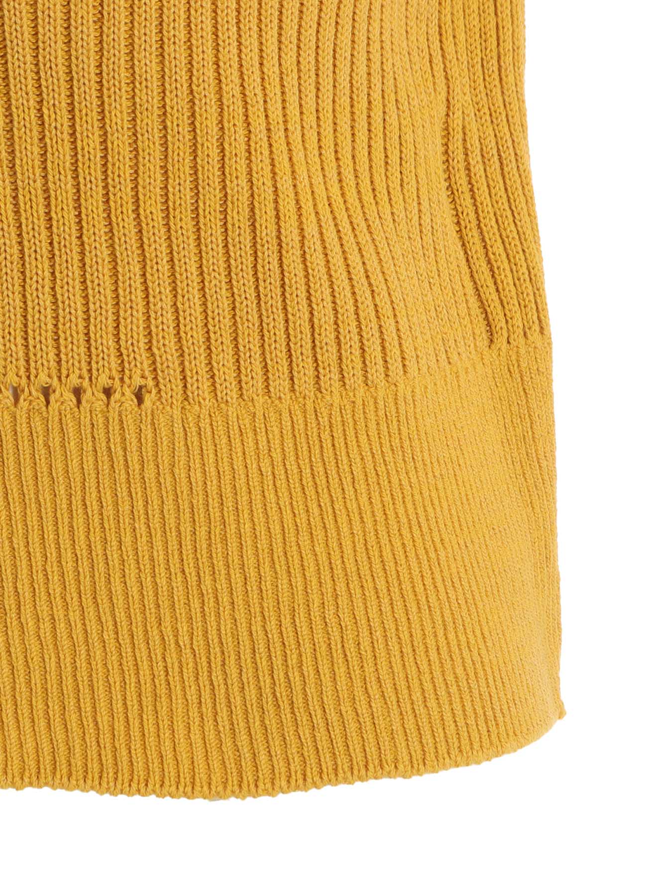 RIB EYELET LONG-SLEEVE KNIT