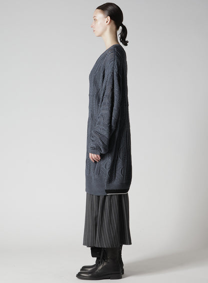 3D CABLE KNIT BIG PULLOVER