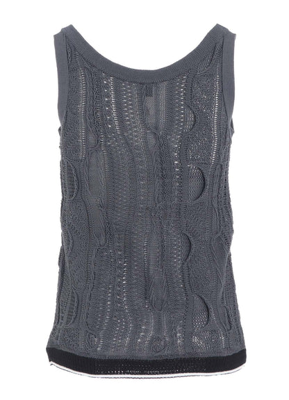 3D CABLE KNIT TANKTOP