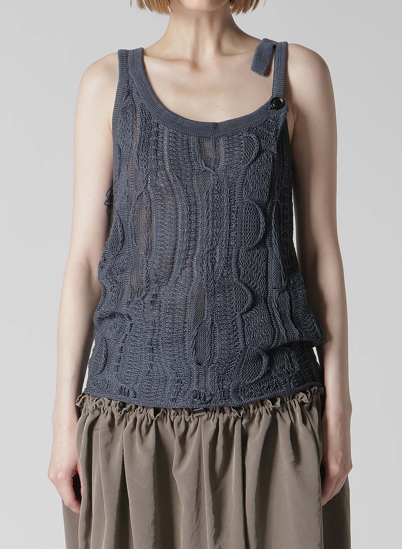 3D CABLE KNIT TANKTOP