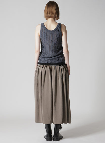 3D CABLE KNIT TANKTOP