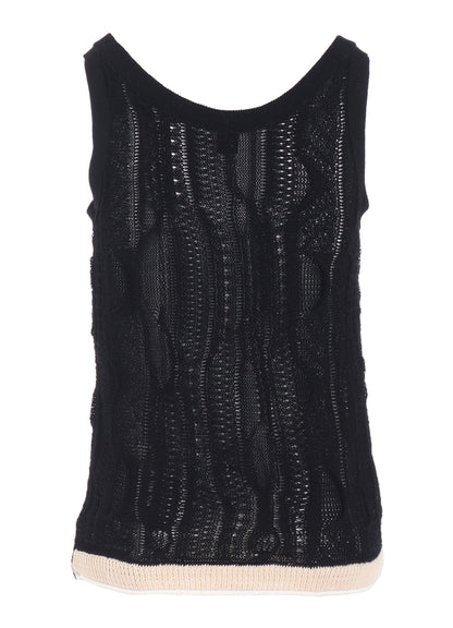 3D CABLE KNIT TANKTOP