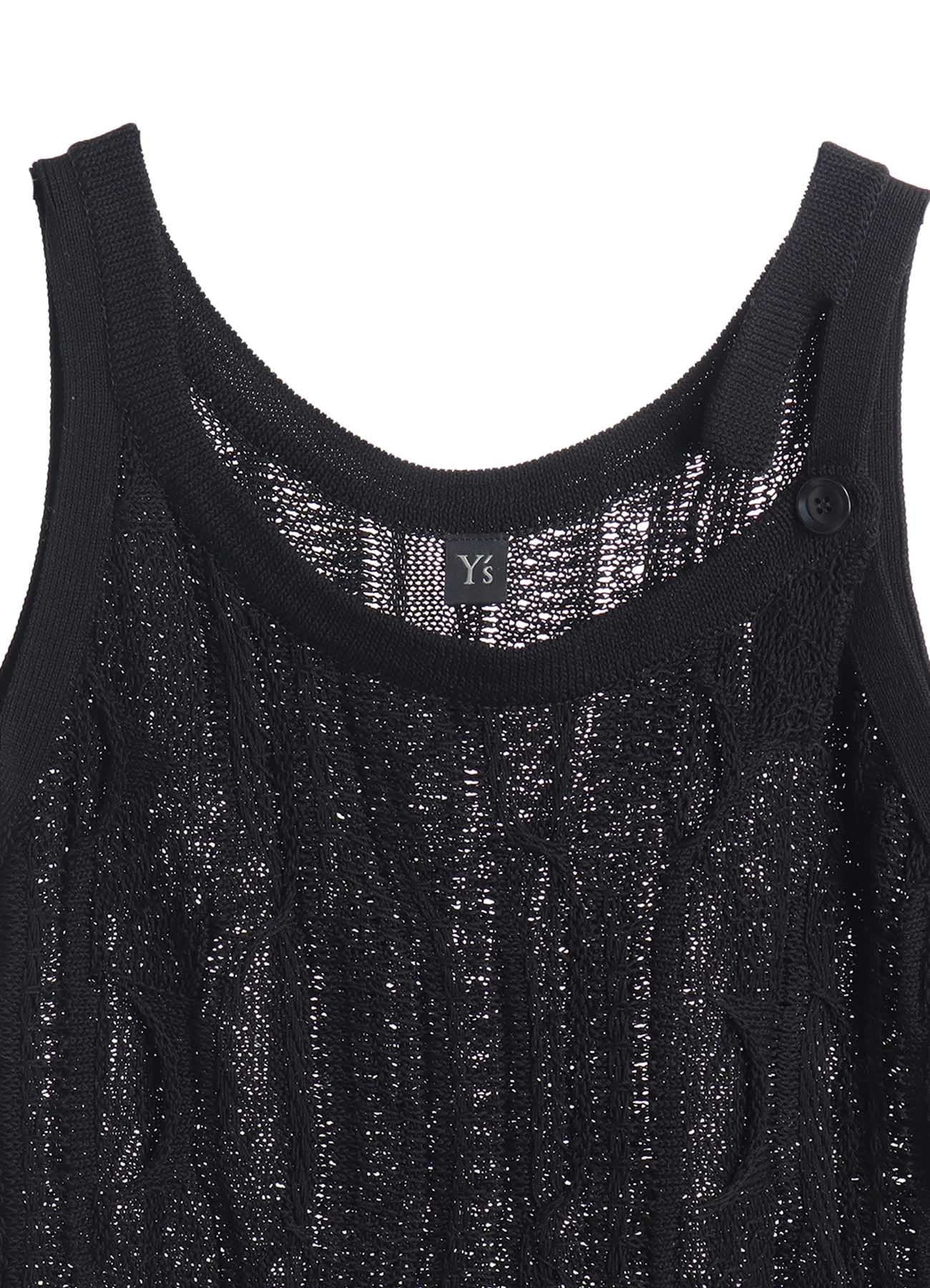 3D CABLE KNIT TANKTOP – THE SHOP YOHJI YAMAMOTO