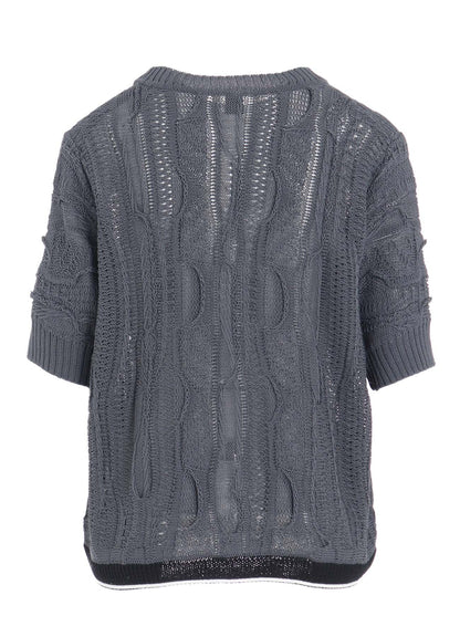 3D CABLE KNIT CARDIGAN