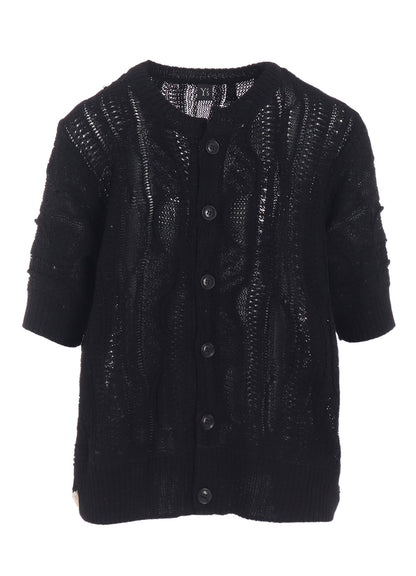 3D CABLE KNIT CARDIGAN