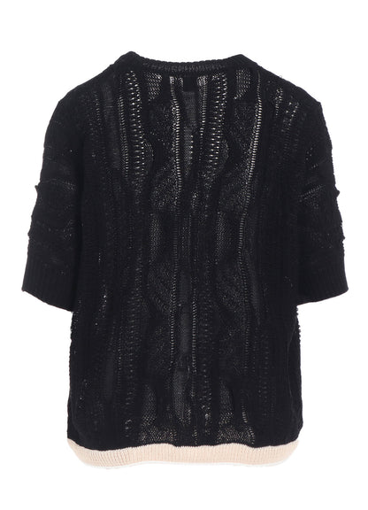 3D CABLE KNIT CARDIGAN