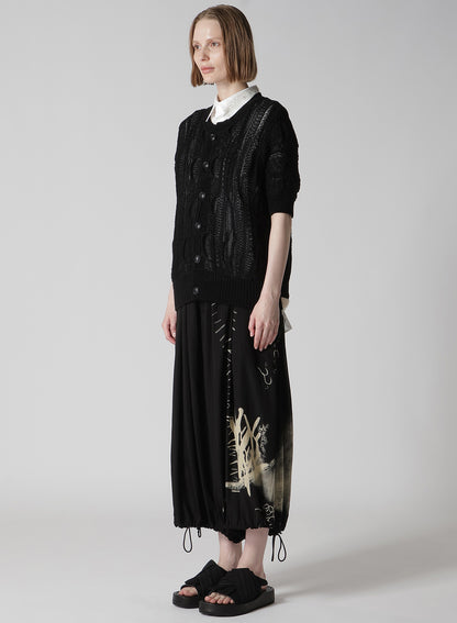 3D CABLE KNIT CARDIGAN