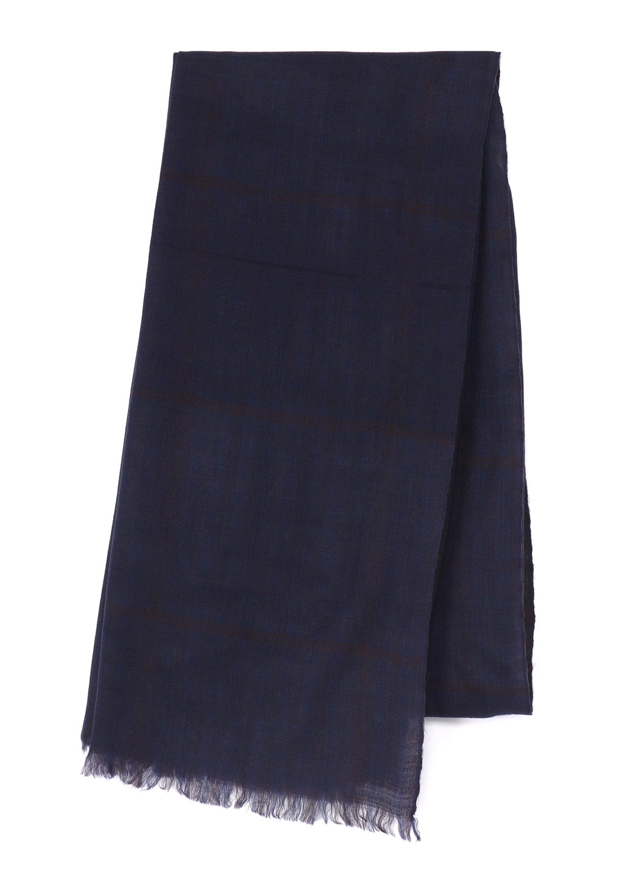 WOOL/SILK PLAID SCARF