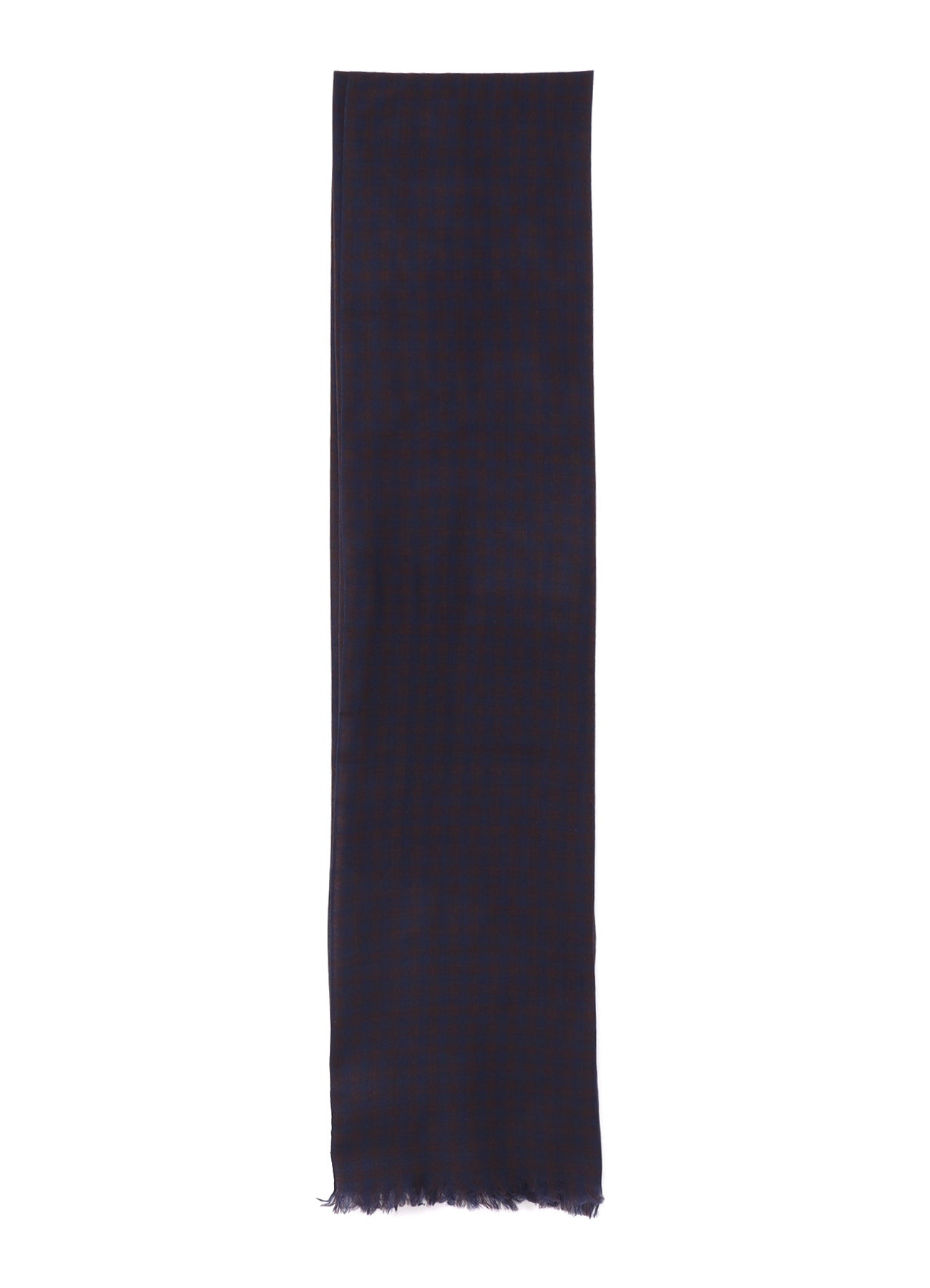 WOOL/SILK PLAID SCARF