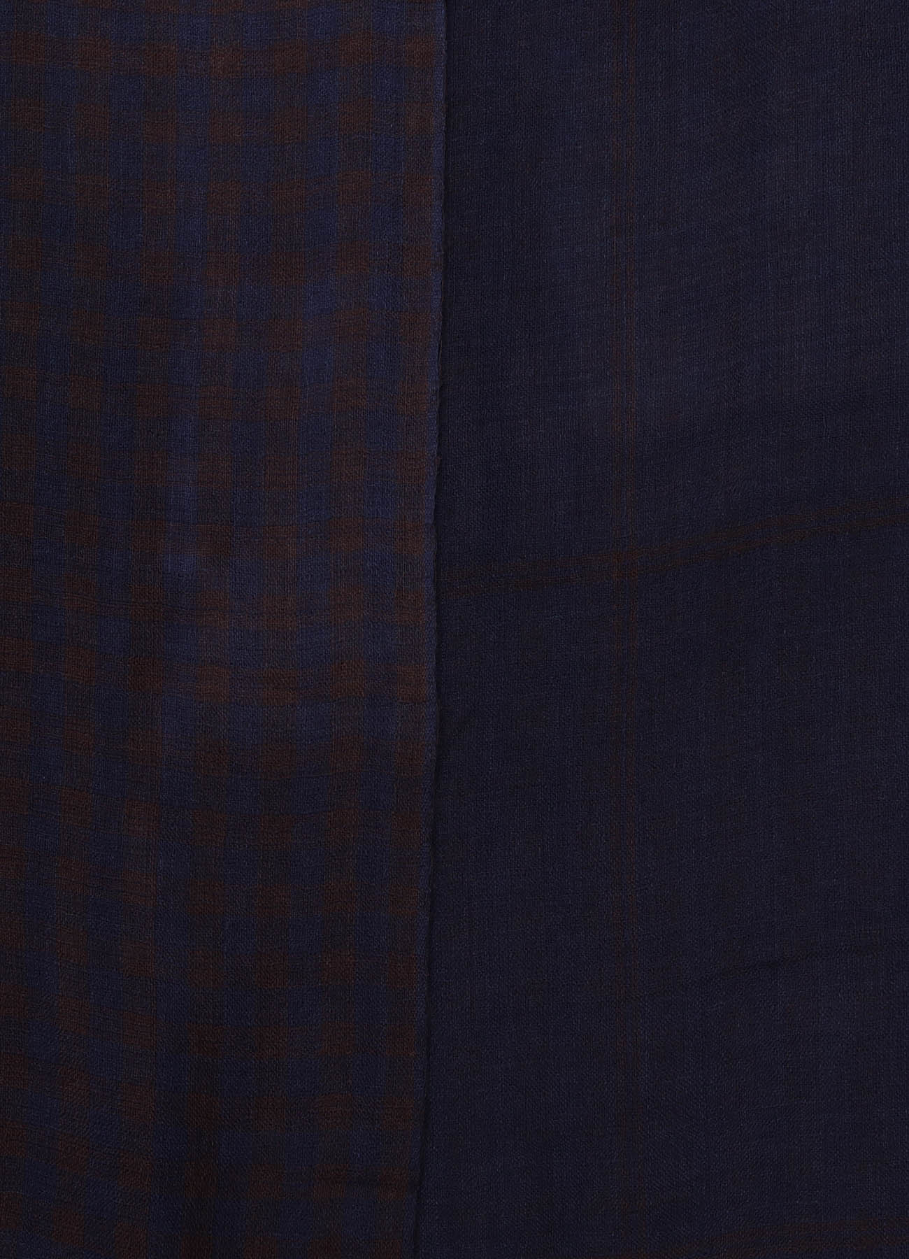 WOOL/SILK PLAID SCARF