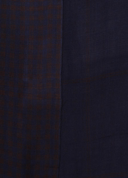 WOOL/SILK PLAID SCARF