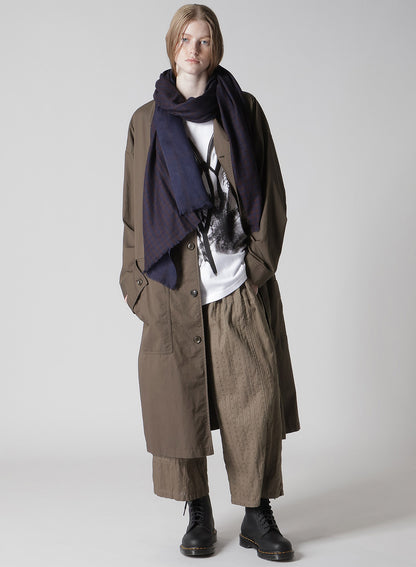 WOOL/SILK PLAID SCARF