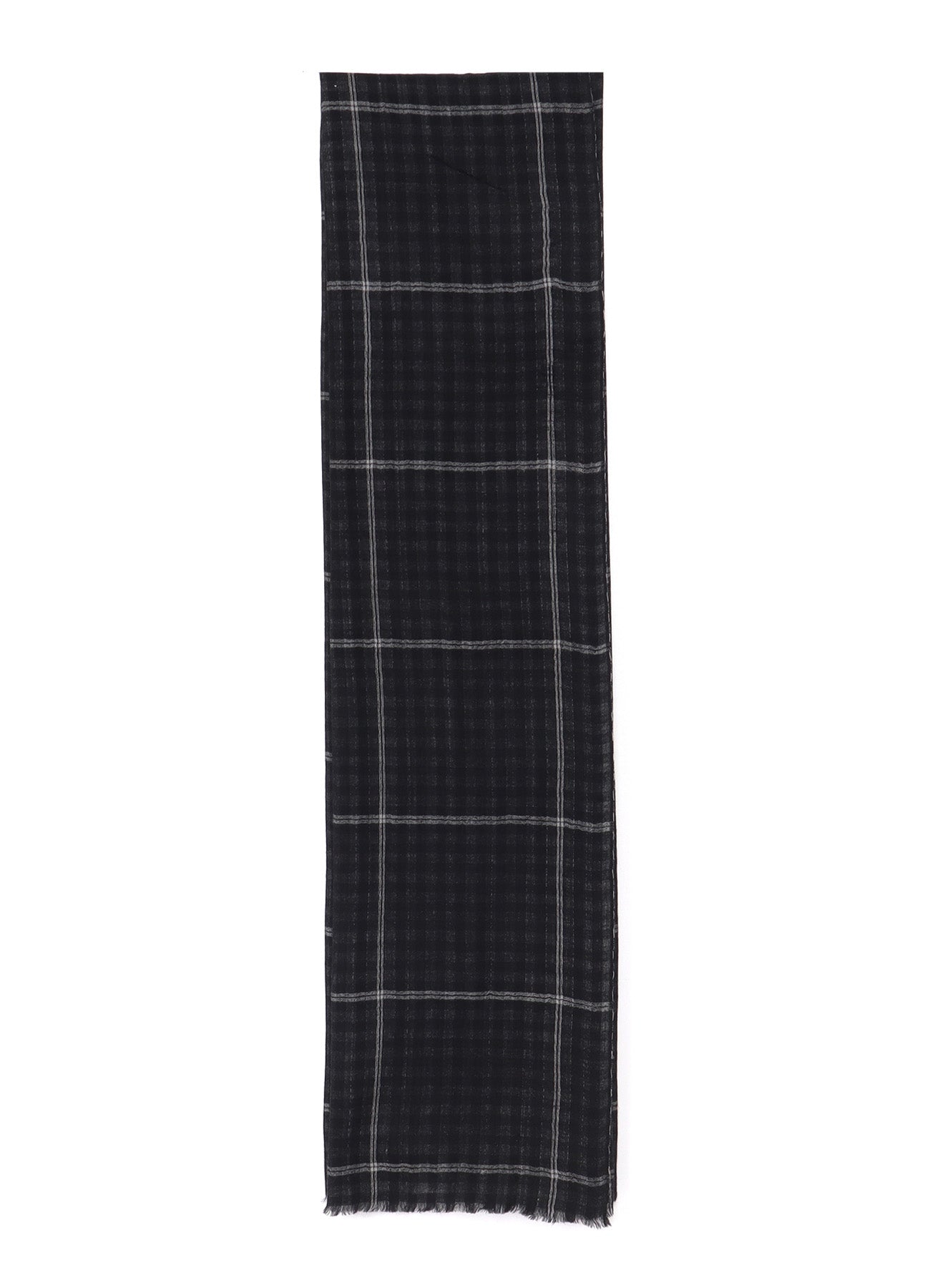 WOOL/SILK PLAID SCARF