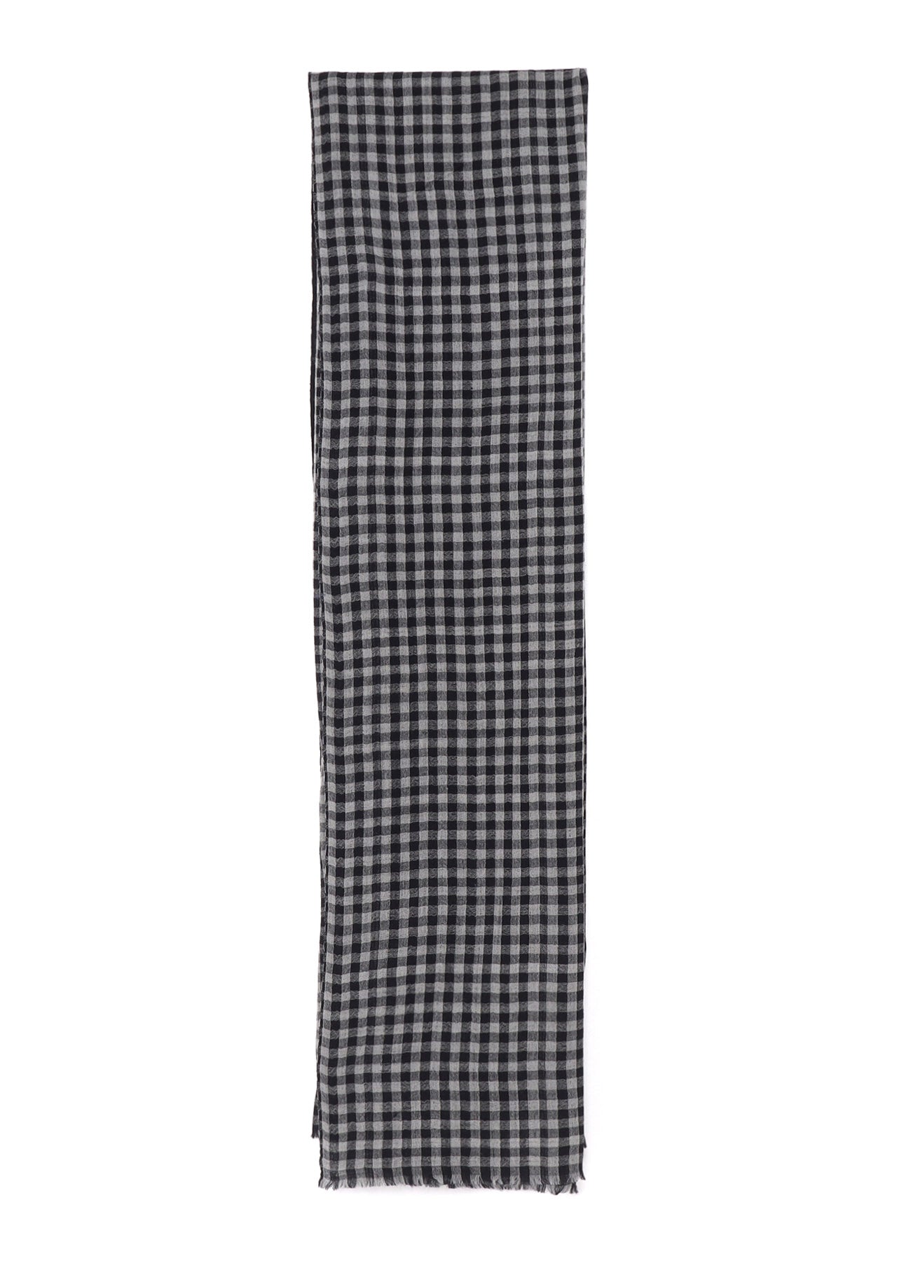 WOOL/SILK PLAID SCARF