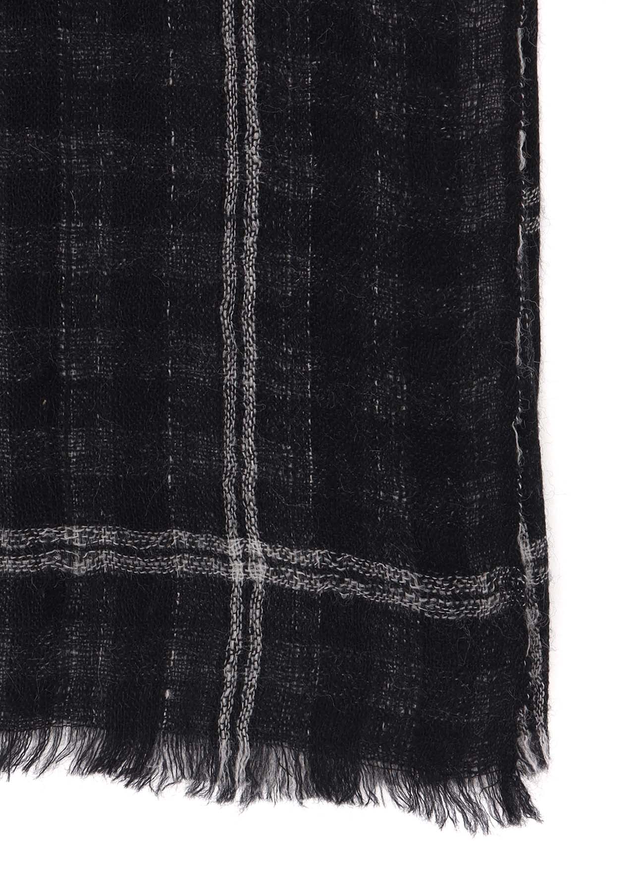 WOOL/SILK PLAID SCARF