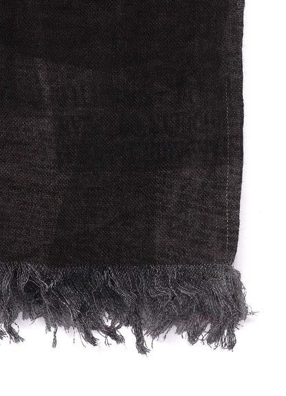 RAYON/LINEN NEWSPAPER PRINT SCARF